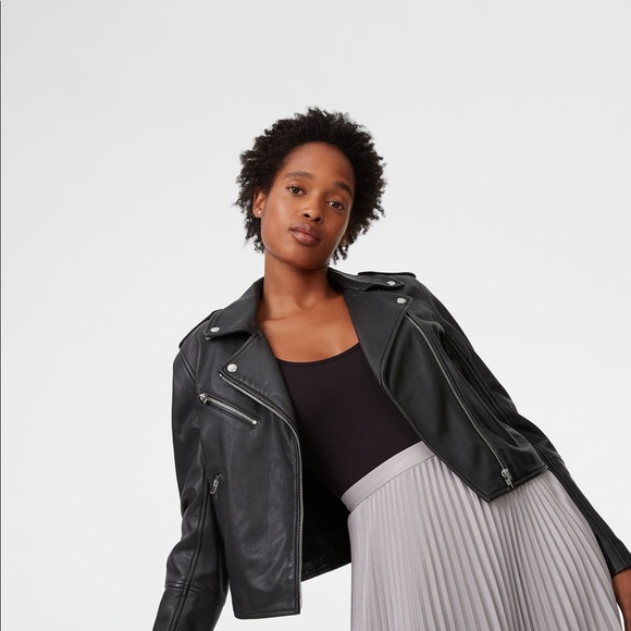 Club Monaco Jackets & Blazers - Club Monaco Moto Leather Jacket
